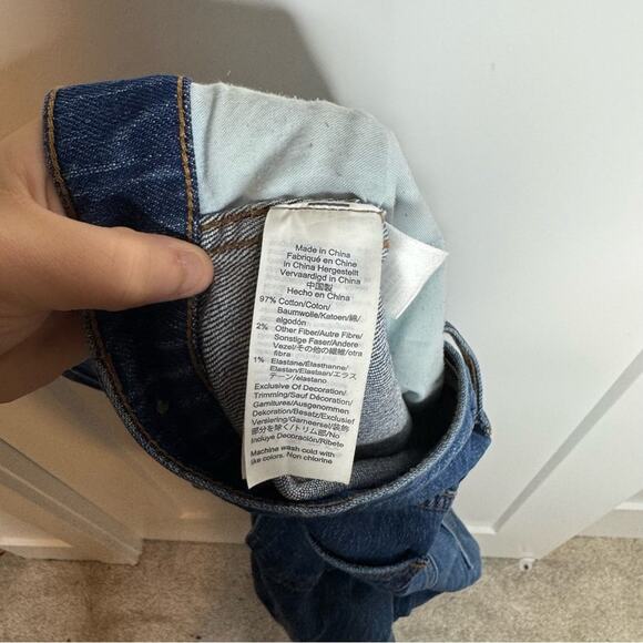 Madewell Classic Straight Jean Front Seam High Rise Bandry Dark Wash Size 31 - Picture 8 of 8